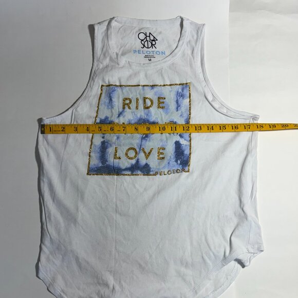 Chaser x Peloton “Ride, Swear, Love” Tank – White – Size Medium - Picture 4 of 9